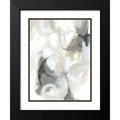 Cloudbank Sonata II Black Modern Wood Framed Art Print with Double Matting by Vess, June Erica