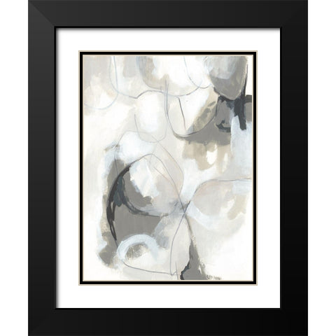 Cloudbank Sonata II Black Modern Wood Framed Art Print with Double Matting by Vess, June Erica
