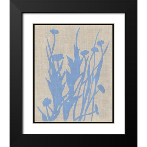 Dusk Botanical I Black Modern Wood Framed Art Print with Double Matting by Zarris, Chariklia