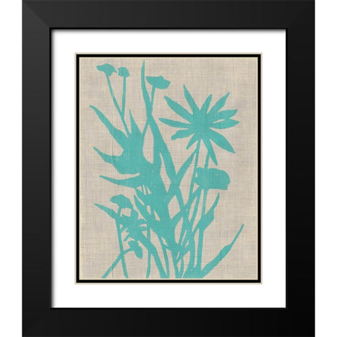 Dusk Botanical II Black Modern Wood Framed Art Print with Double Matting by Zarris, Chariklia