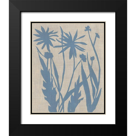 Dusk Botanical III Black Modern Wood Framed Art Print with Double Matting by Zarris, Chariklia