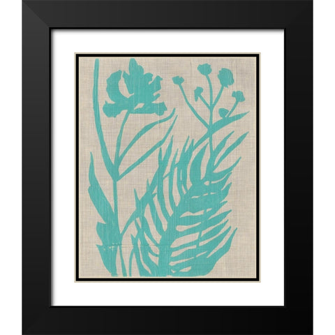 Dusk Botanical IV Black Modern Wood Framed Art Print with Double Matting by Zarris, Chariklia