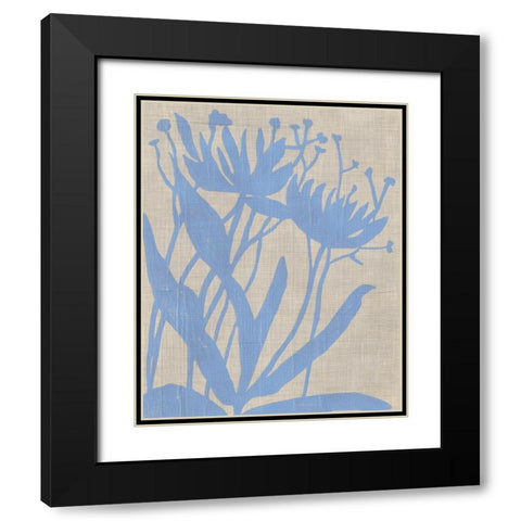 Dusk Botanical VI Black Modern Wood Framed Art Print with Double Matting by Zarris, Chariklia