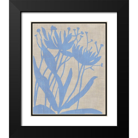 Dusk Botanical VI Black Modern Wood Framed Art Print with Double Matting by Zarris, Chariklia