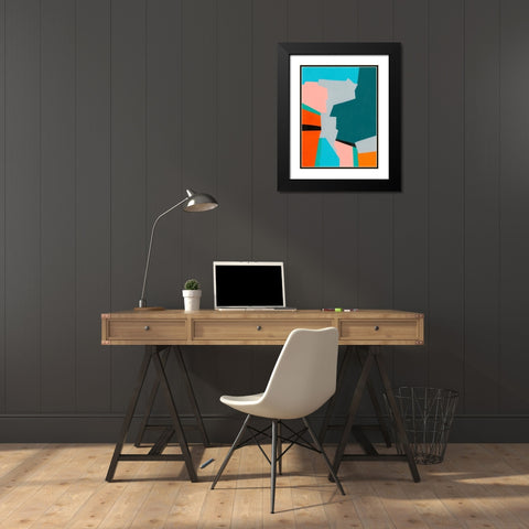 Reunification I Black Modern Wood Framed Art Print with Double Matting by Moore, Regina