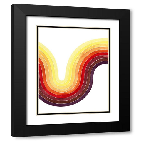 Heatwave II Black Modern Wood Framed Art Print with Double Matting by Popp, Grace