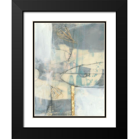 Gilded Whimsy II Black Modern Wood Framed Art Print with Double Matting by Goldberger, Jennifer