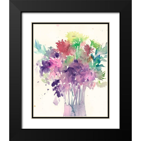 Color Combinations I Black Modern Wood Framed Art Print with Double Matting by Dixon, Samuel