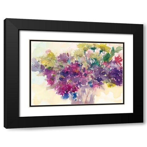 Color Combinations III Black Modern Wood Framed Art Print with Double Matting by Dixon, Samuel