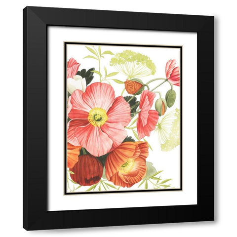 Blossom Solstice I Black Modern Wood Framed Art Print with Double Matting by Popp, Grace
