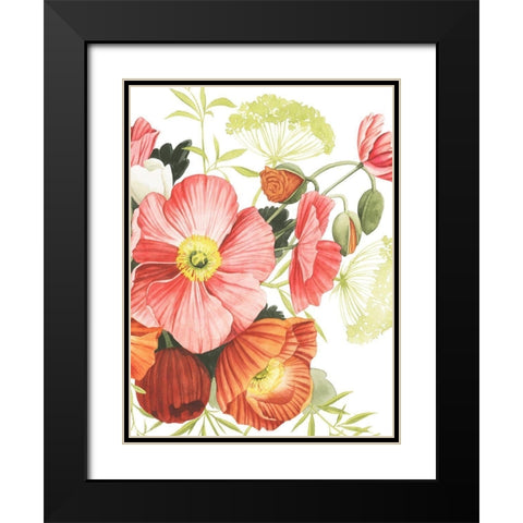 Blossom Solstice I Black Modern Wood Framed Art Print with Double Matting by Popp, Grace