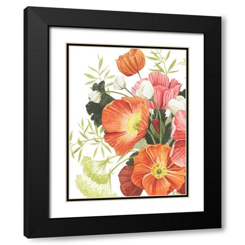 Blossom Solstice II Black Modern Wood Framed Art Print with Double Matting by Popp, Grace