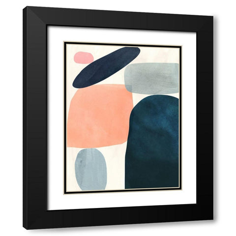 Gem Totem I Black Modern Wood Framed Art Print with Double Matting by Borges, Victoria