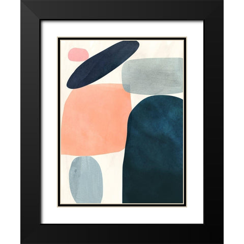 Gem Totem I Black Modern Wood Framed Art Print with Double Matting by Borges, Victoria