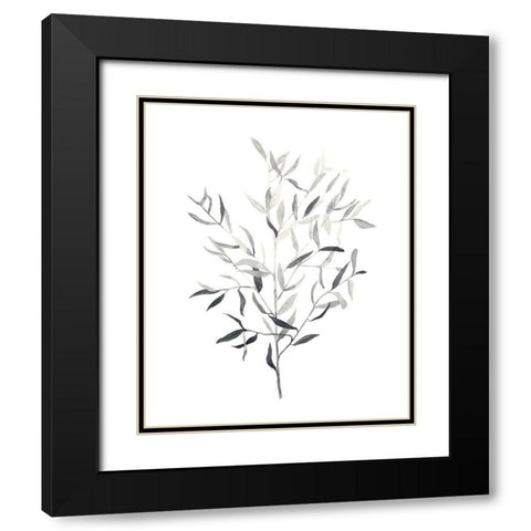 Paynes Grey Botanicals III Black Modern Wood Framed Art Print with Double Matting by Scarvey, Emma