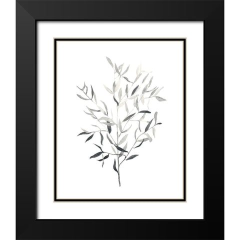 Paynes Grey Botanicals III Black Modern Wood Framed Art Print with Double Matting by Scarvey, Emma