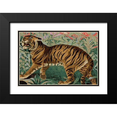 Concrete Jungle Cat II Black Modern Wood Framed Art Print with Double Matting by Fagalde, Jarman