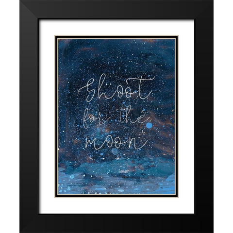 Night Magic II Black Modern Wood Framed Art Print with Double Matting by Ludwig, Alicia