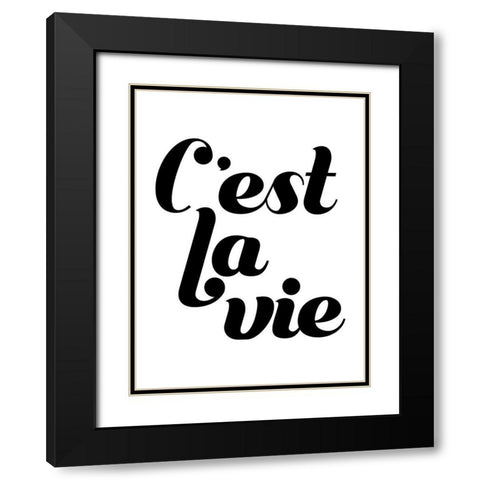 La Vie IV Black Modern Wood Framed Art Print with Double Matting by Popp, Grace