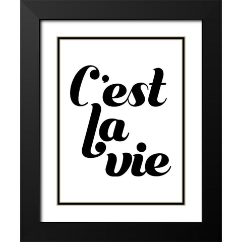 La Vie IV Black Modern Wood Framed Art Print with Double Matting by Popp, Grace
