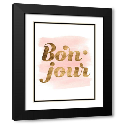 La Vie in Pink II Black Modern Wood Framed Art Print with Double Matting by Popp, Grace