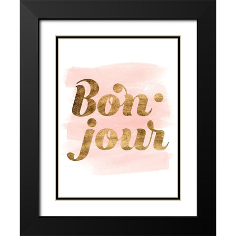 La Vie in Pink II Black Modern Wood Framed Art Print with Double Matting by Popp, Grace