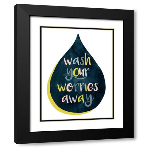 Fresh Lav I Black Modern Wood Framed Art Print with Double Matting by Popp, Grace