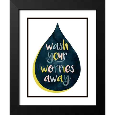 Fresh Lav I Black Modern Wood Framed Art Print with Double Matting by Popp, Grace