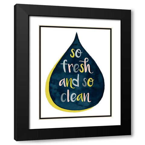 Fresh Lav II Black Modern Wood Framed Art Print with Double Matting by Popp, Grace