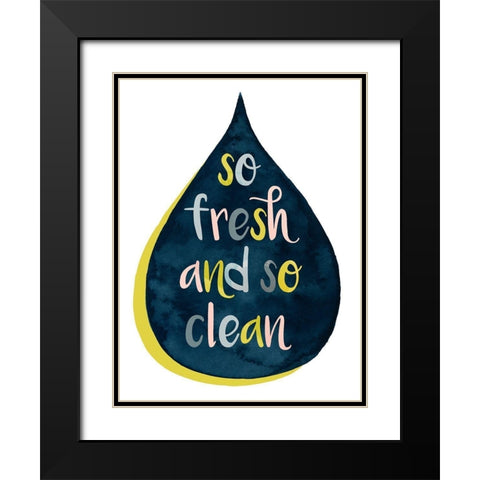 Fresh Lav II Black Modern Wood Framed Art Print with Double Matting by Popp, Grace