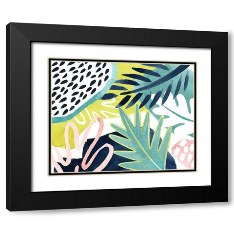 Tropical Salve I Black Modern Wood Framed Art Print with Double Matting by Popp, Grace