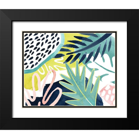 Tropical Salve I Black Modern Wood Framed Art Print with Double Matting by Popp, Grace