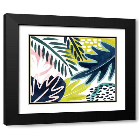 Tropical Salve II Black Modern Wood Framed Art Print with Double Matting by Popp, Grace