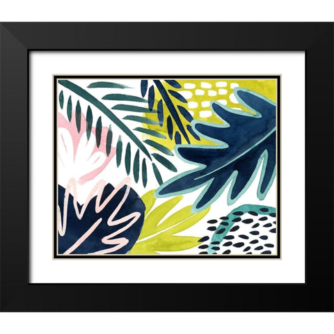 Tropical Salve II Black Modern Wood Framed Art Print with Double Matting by Popp, Grace