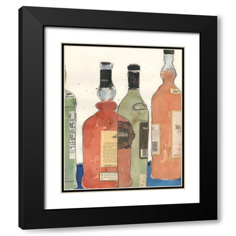 Malt Scotch I Black Modern Wood Framed Art Print with Double Matting by Dixon, Samuel