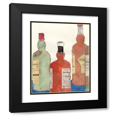 Malt Scotch II Black Modern Wood Framed Art Print with Double Matting by Dixon, Samuel