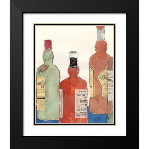 Malt Scotch II Black Modern Wood Framed Art Print with Double Matting by Dixon, Samuel