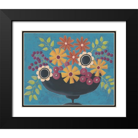 Flowers Galore II Black Modern Wood Framed Art Print with Double Matting by Moore, Regina