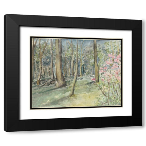 Virginia Woods I Black Modern Wood Framed Art Print with Double Matting by Chabot, Natasha