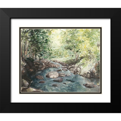 Virginia Woods IV Black Modern Wood Framed Art Print with Double Matting by Chabot, Natasha