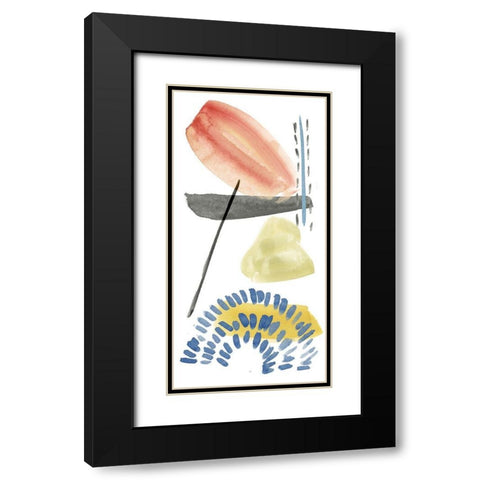 Above and Below I Black Modern Wood Framed Art Print with Double Matting by Wang, Melissa