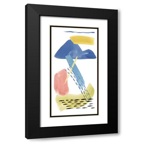 Above and Below II Black Modern Wood Framed Art Print with Double Matting by Wang, Melissa