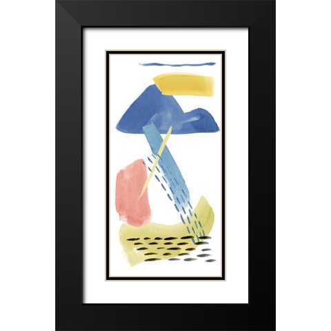 Above and Below II Black Modern Wood Framed Art Print with Double Matting by Wang, Melissa