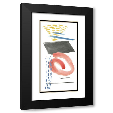 Above and Below III Black Modern Wood Framed Art Print with Double Matting by Wang, Melissa