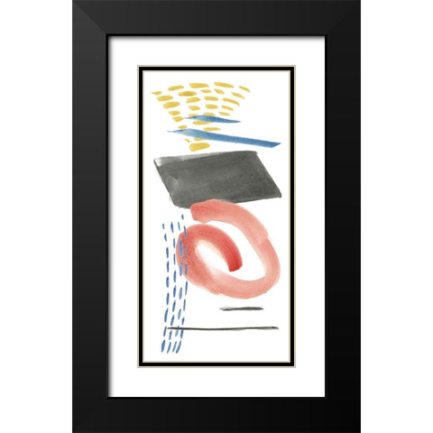 Above and Below III Black Modern Wood Framed Art Print with Double Matting by Wang, Melissa