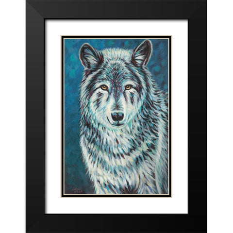 Spirit Animal II Black Modern Wood Framed Art Print with Double Matting by Vitaletti, Carolee