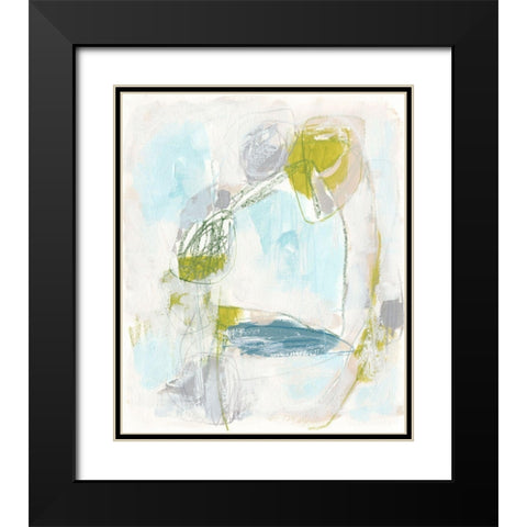 Channel Circuit I Black Modern Wood Framed Art Print with Double Matting by Vess, June Erica