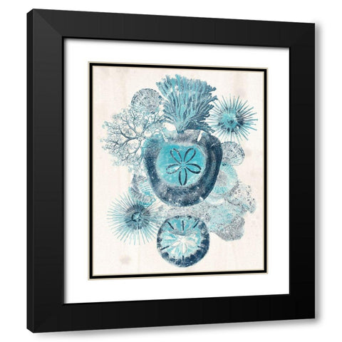 Coastal Melange I Black Modern Wood Framed Art Print with Double Matting by Vess, June Erica