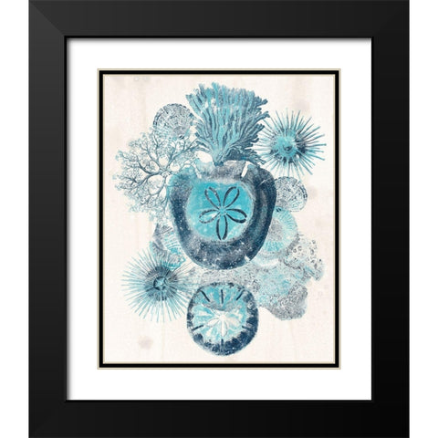 Coastal Melange I Black Modern Wood Framed Art Print with Double Matting by Vess, June Erica