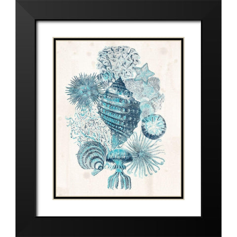 Coastal Melange II Black Modern Wood Framed Art Print with Double Matting by Vess, June Erica